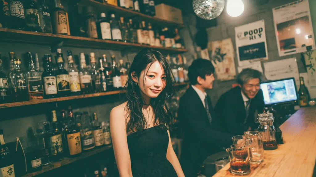 初心者でも入りやすい雰囲気のスナックカウンター
